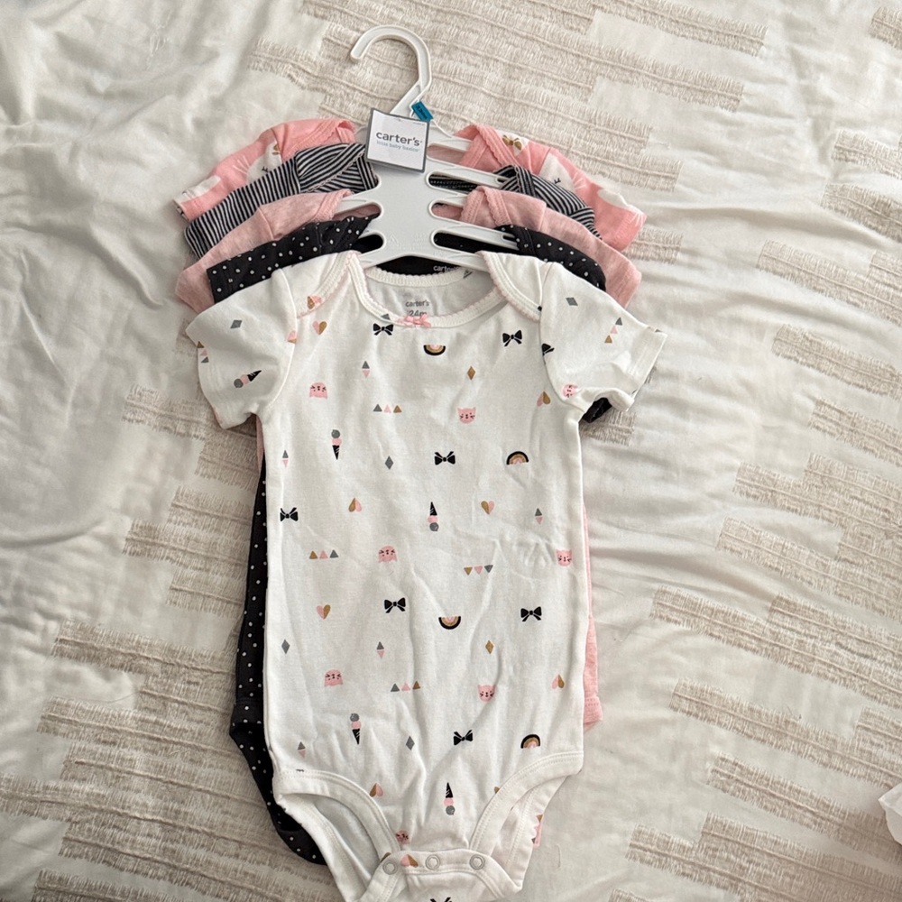 Carter's Multi-Color Baby Bodysuit Set